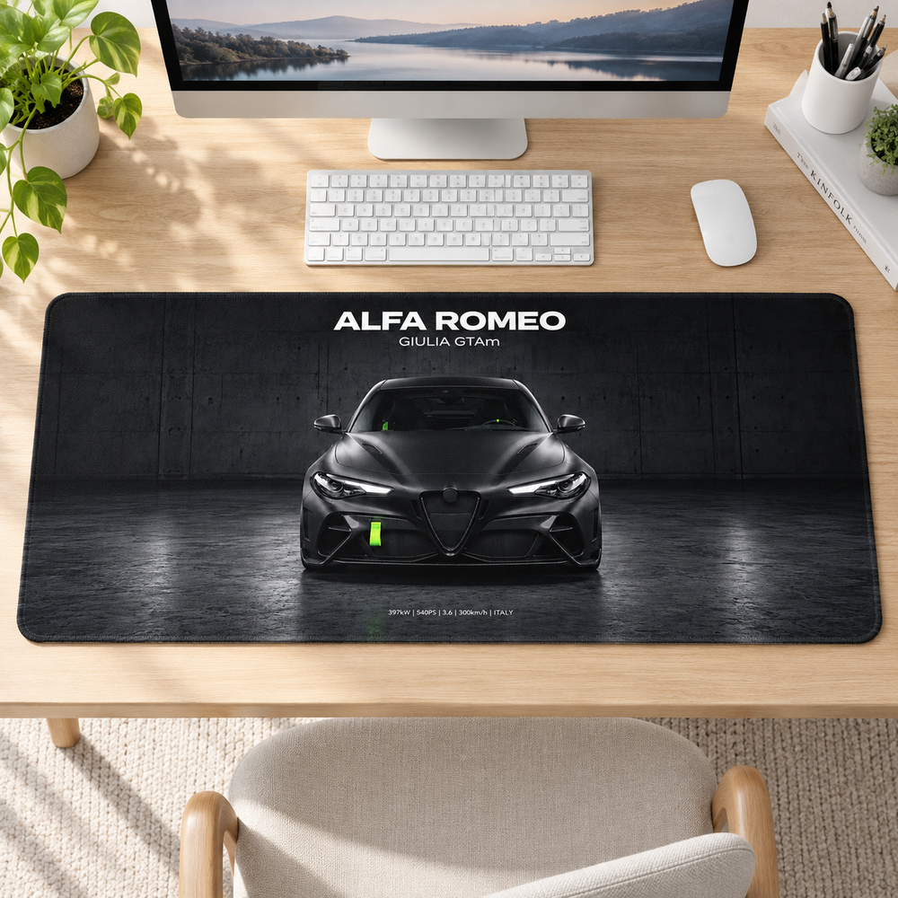 Alfa Romeo Dumanlı Stüdyo Mouse Pad - Y1930