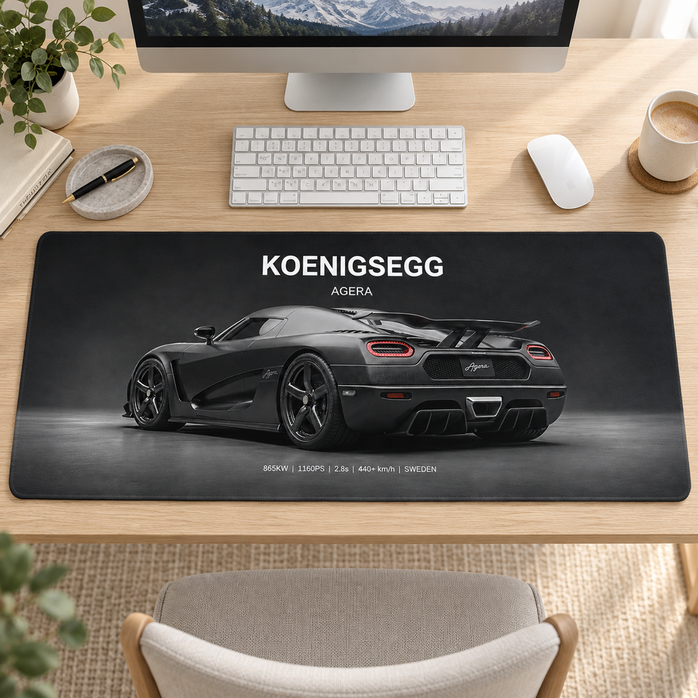 Koenigsegg Agera Arka Görünüm Mouse Pad - Y1935