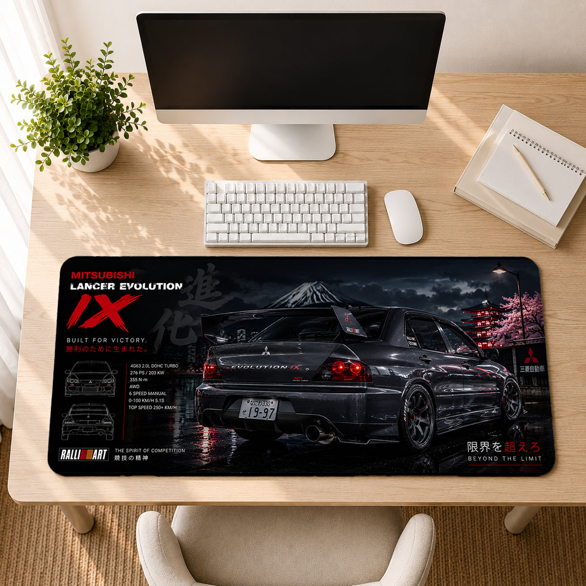 Mitsubishi Lancer Evolution IX Mouse Pad