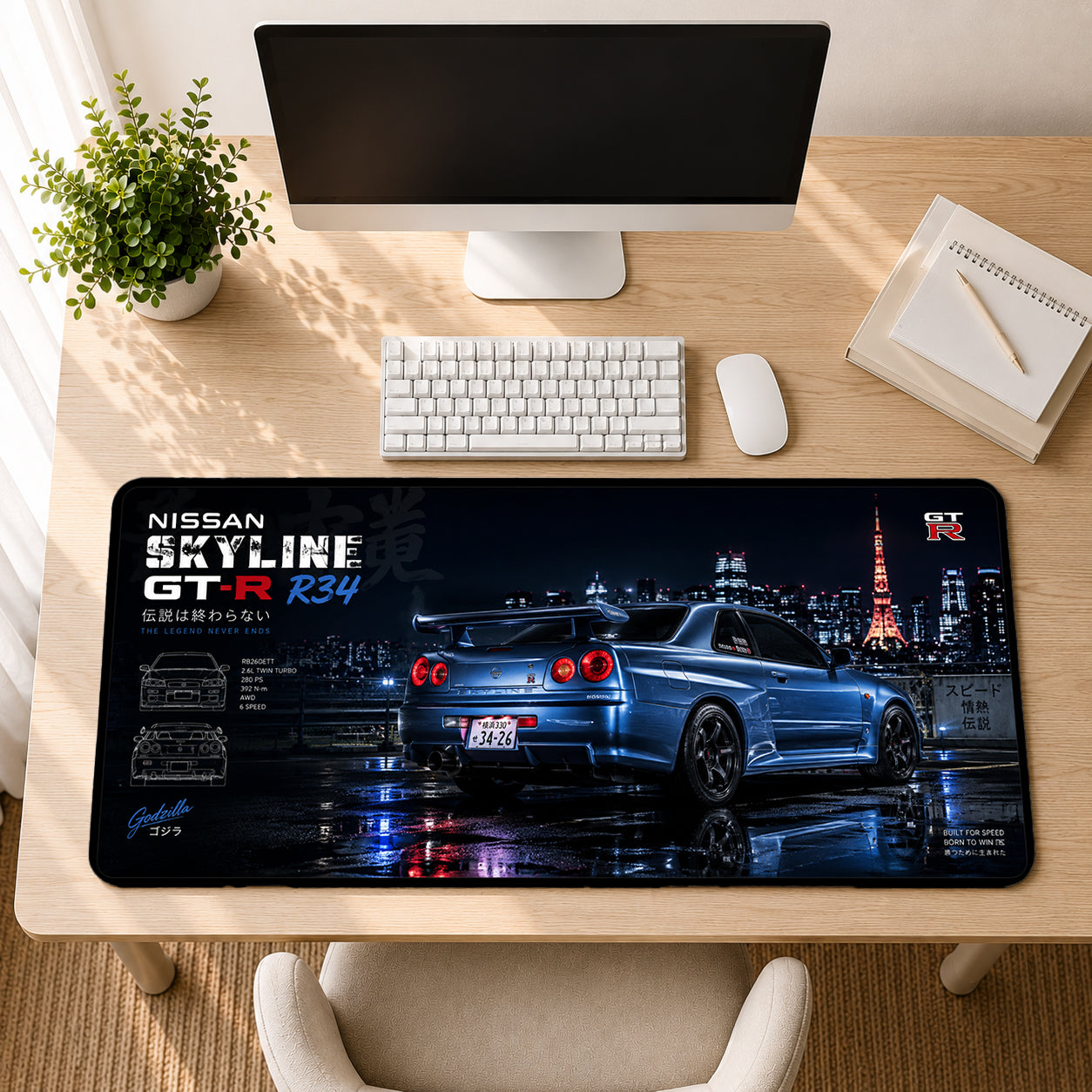 Nissan Skyline GT-R R34 Mouse Pad