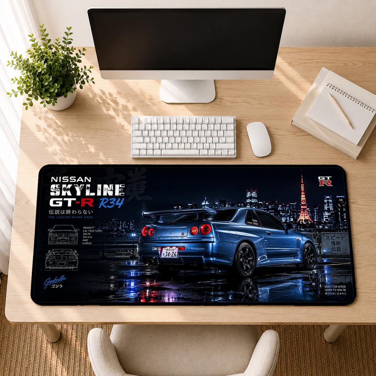 Nissan Skyline GT-R R34 Mouse Pad