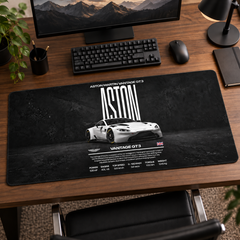 Aston Martin Vantage GT3 Siyah Beyaz Mouse Pad