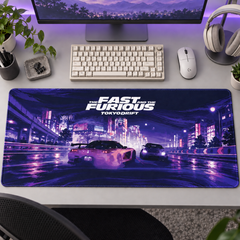 Tokyo Drift Mor Neon Yarış Mouse Pad