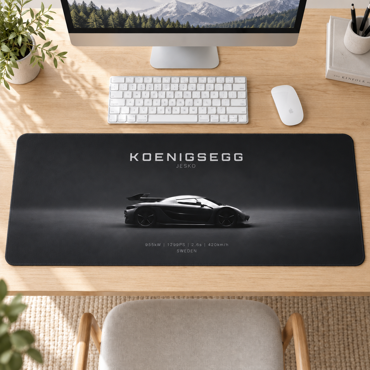 Koenigsegg Agera Karanlık Siluet Mouse Pad - Y1010