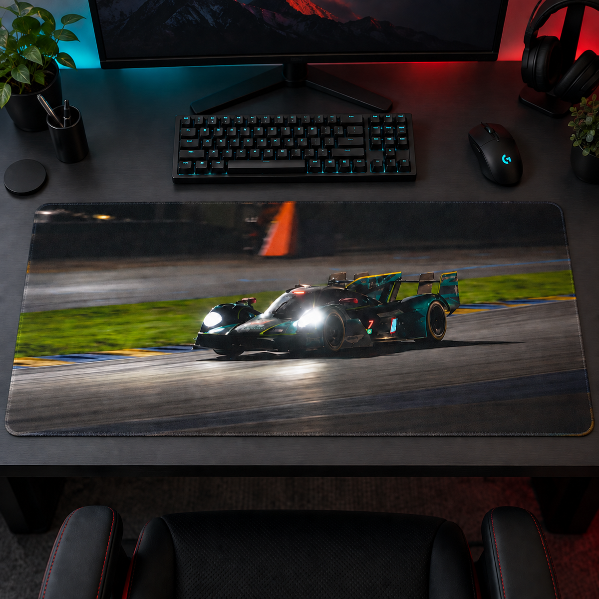 Gece Pisti Dayanıklılık Yarışı Mouse Pad - Y1026