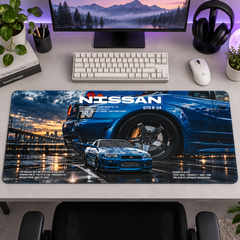 Nissan Skyline GT-R R34 Mavi Detay Mouse Pad - Y1034