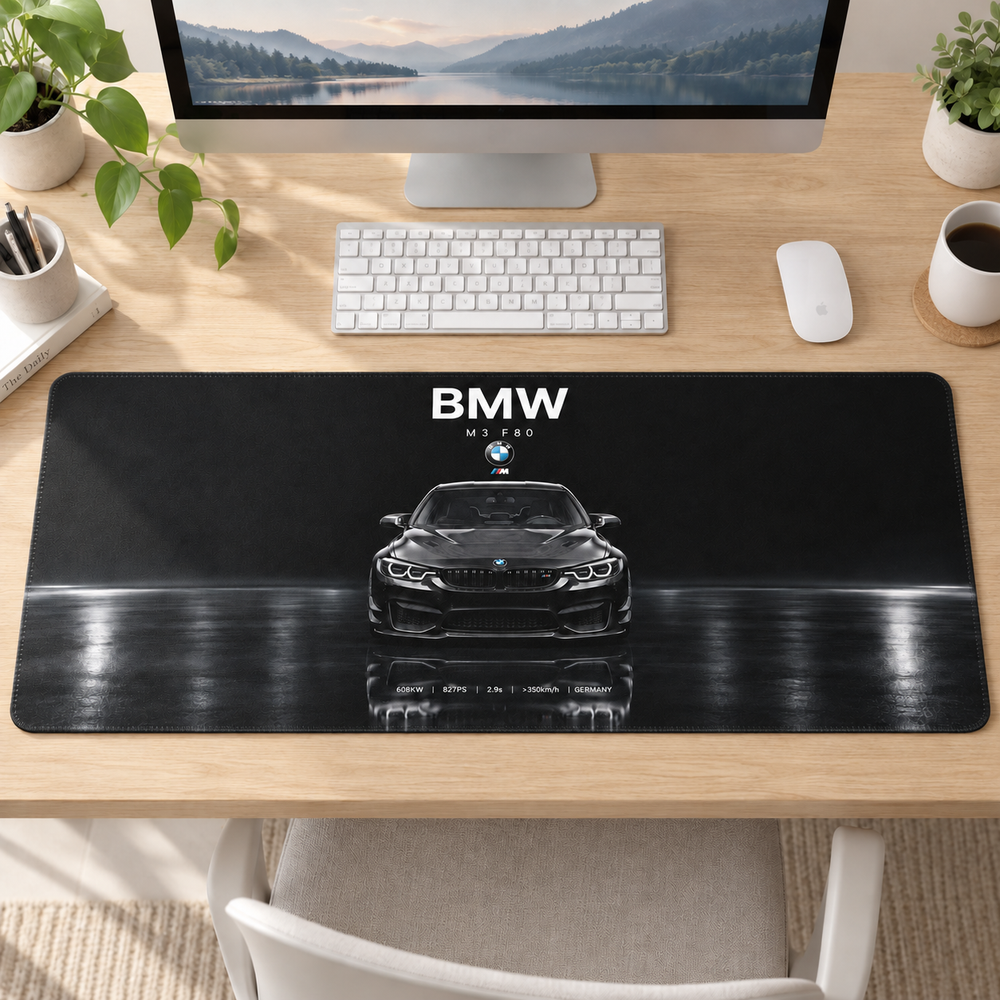 BMW M4 Siyah Yansıma Mouse Pad - Y1070