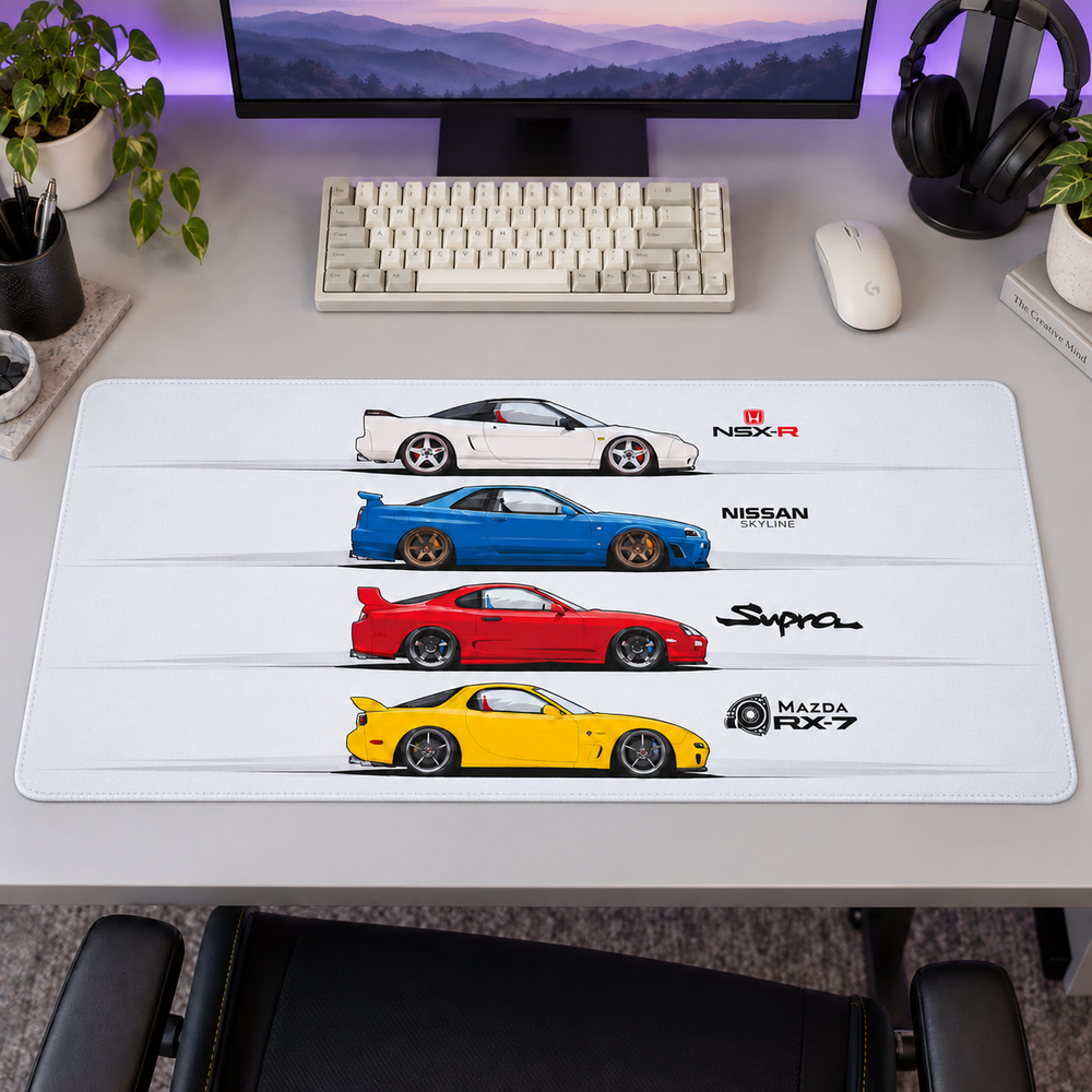 JDM Efsaneleri Renkli Koleksiyon Mouse Pad - Y1079