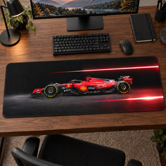 Kırmızı Formula 16 Işık Çizgileri Mouse Pad - Y1087