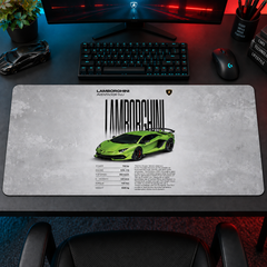 Lamborghini Yeşil Teknik Afiş Mouse Pad - Y1106