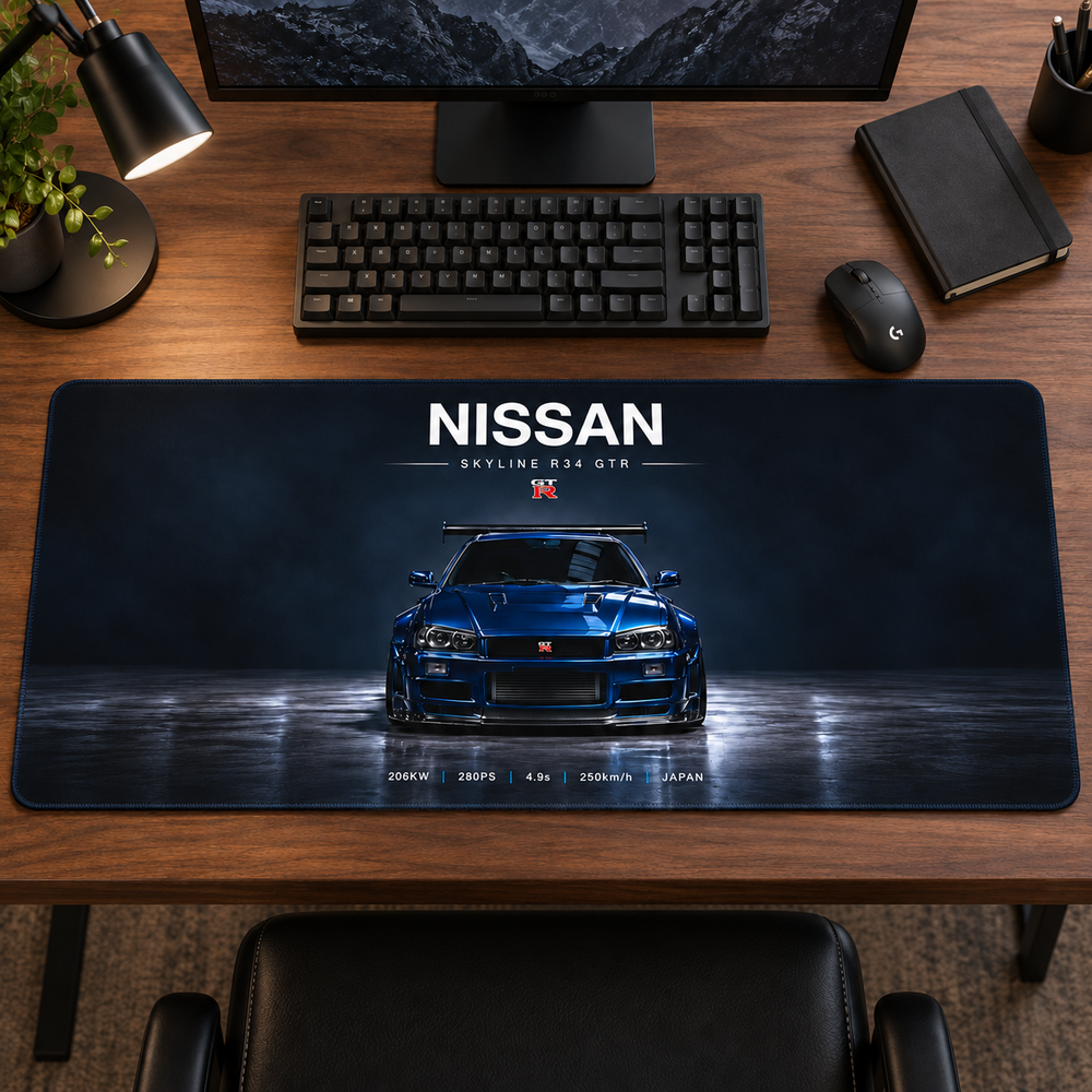 Nissan Skyline Mavi Stüdyo Mouse Pad - Y1107