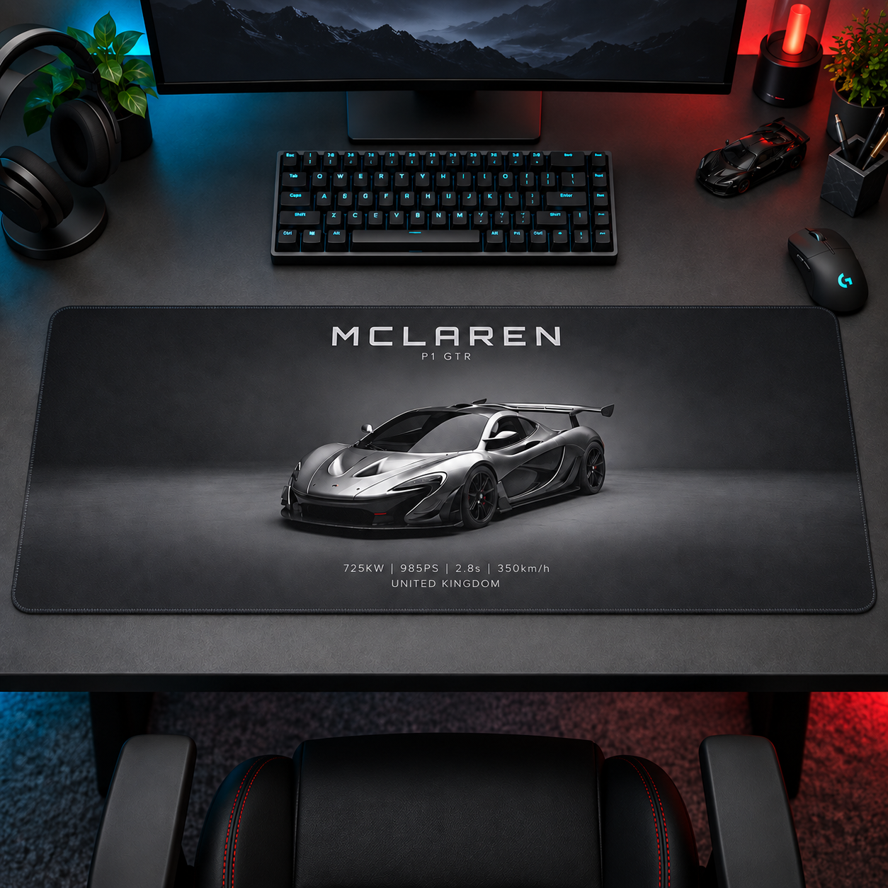 McLaren Gri Stüdyo Mouse Pad - Y1121
