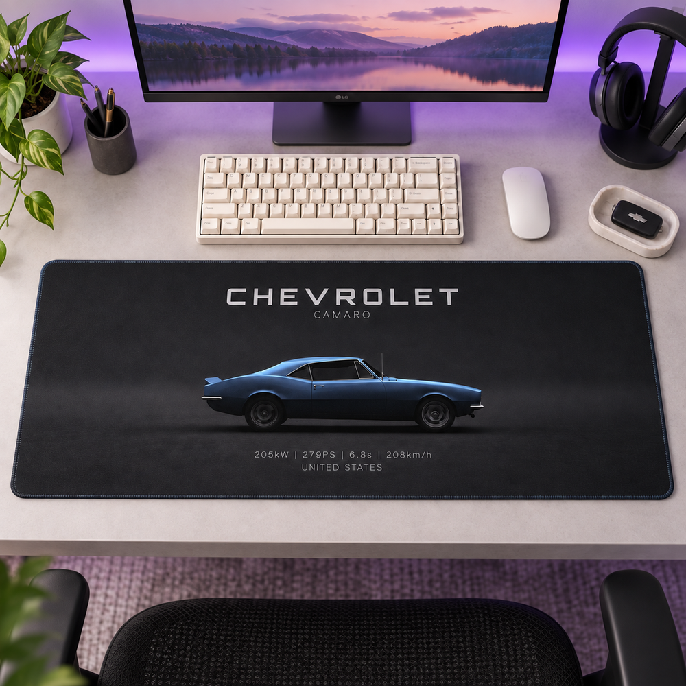 Chevrolet Camaro Mavi Profil Mouse Pad - Y1139