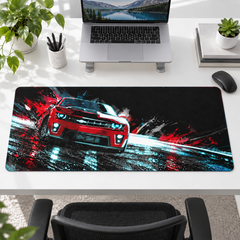 Kırmızı Otomobil Dinamik Fırça İzleri Mouse Pad - Y1143