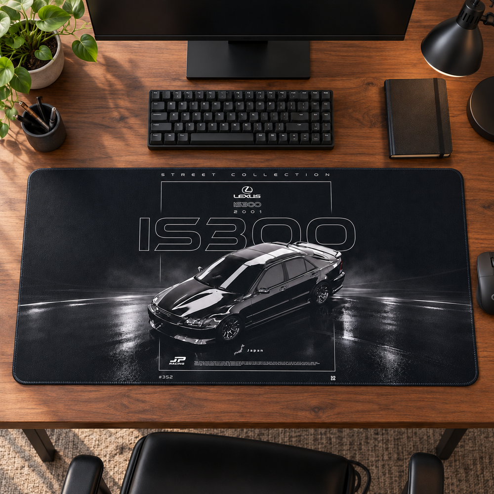 Lexus IS300 Siyah Teknik Afiş Mouse Pad - Y1147