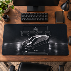Lexus IS300 Siyah Teknik Afiş Mouse Pad - Y1147
