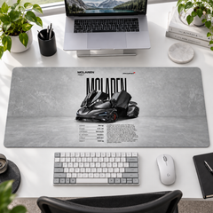 McLaren Siyah Beyaz Teknik Afiş Mouse Pad - Y1163
