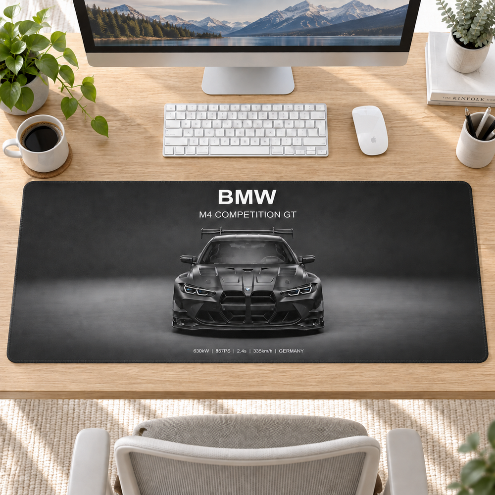 BMW M4 Competition Karanlık Stüdyo Mouse Pad - Y1165