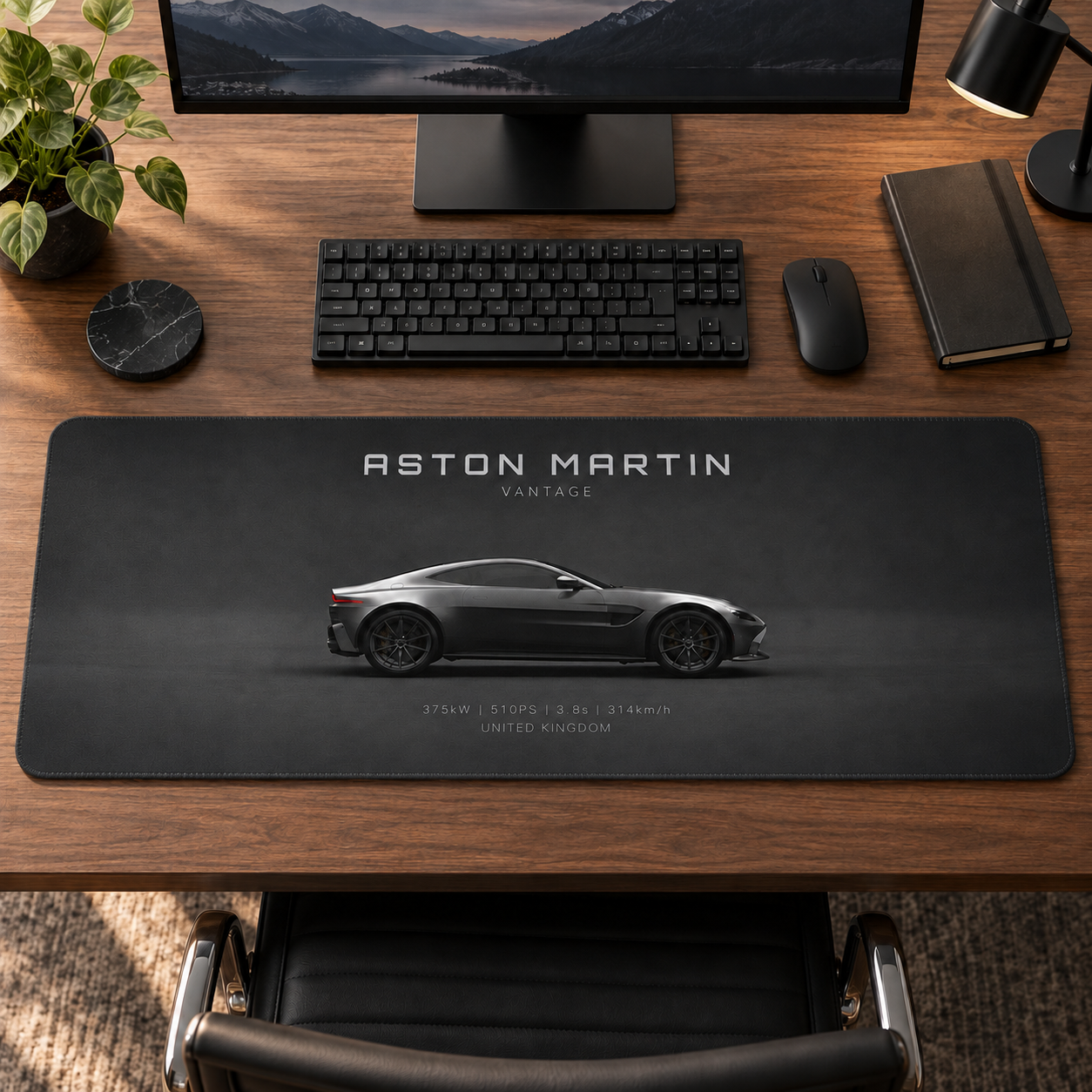 Aston Martin Gri Yan Profil Mouse Pad - Y1167