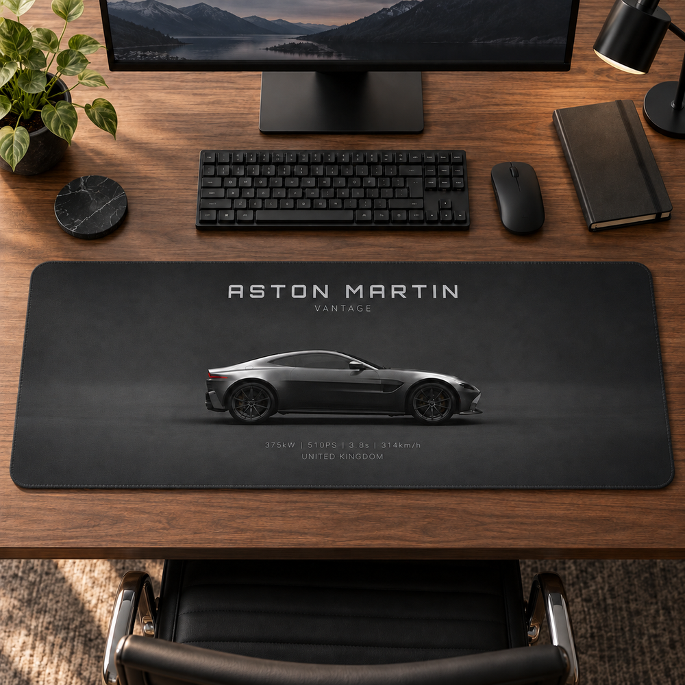 Aston Martin Gri Yan Profil Mouse Pad - Y1167