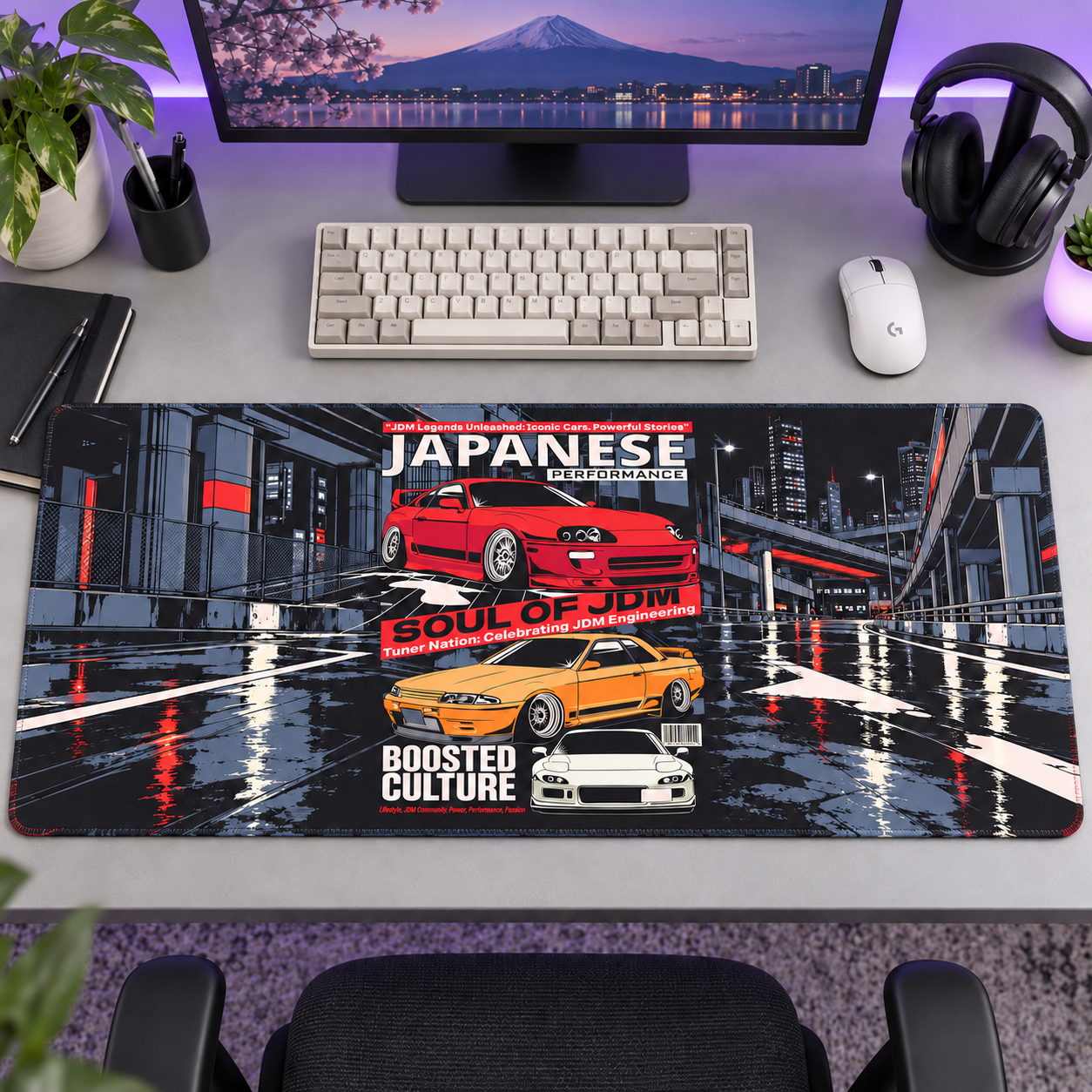 Japon Otomobilleri Sokak Kültürü Mouse Pad - Y1169