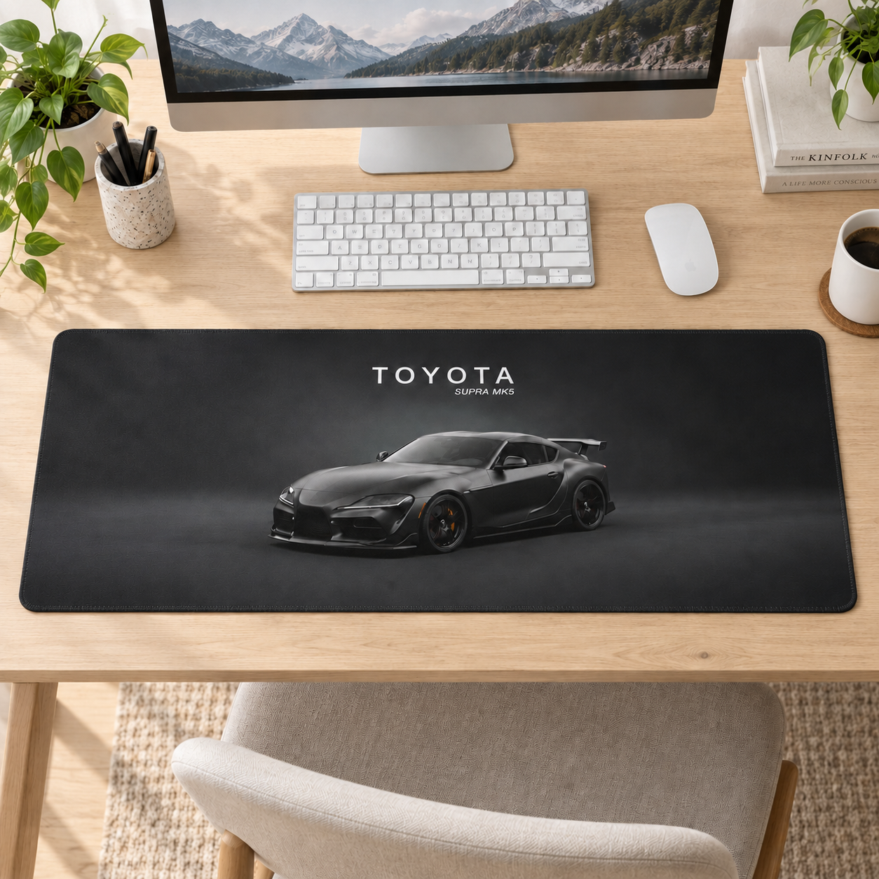 Toyota Supra Gri Stüdyo Mouse Pad - Y1175