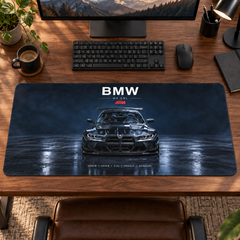 BMW Mavi Işıklı Karanlık Stüdyo Mouse Pad - Y1192