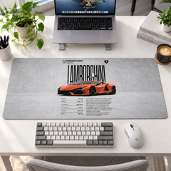 Lamborghini Turuncu Teknik Afiş Mouse Pad - Y1193
