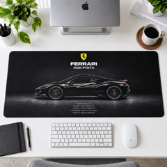 Ferrari 488 Pista Siyah Teknik Tasarım Mouse Pad - Y1203