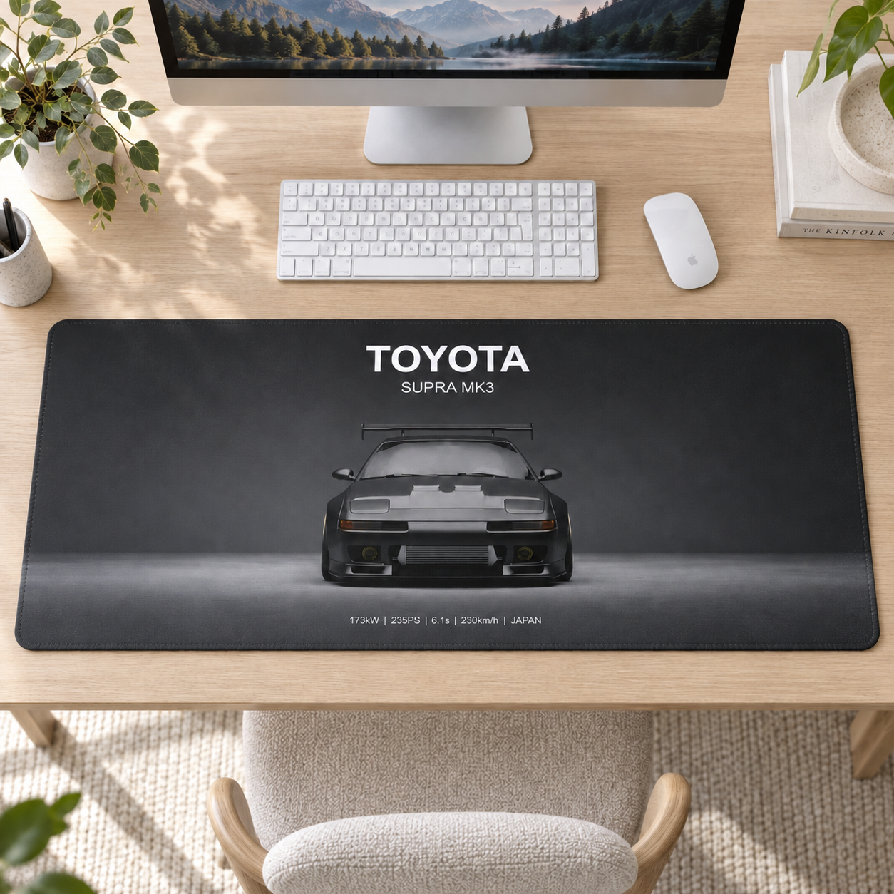 Toyota Supra Retro Ön Görünüm Mouse Pad - Y1210