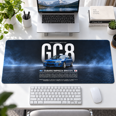 Subaru Impreza GC8 Mavi Teknik Afiş Mouse Pad - Y1213