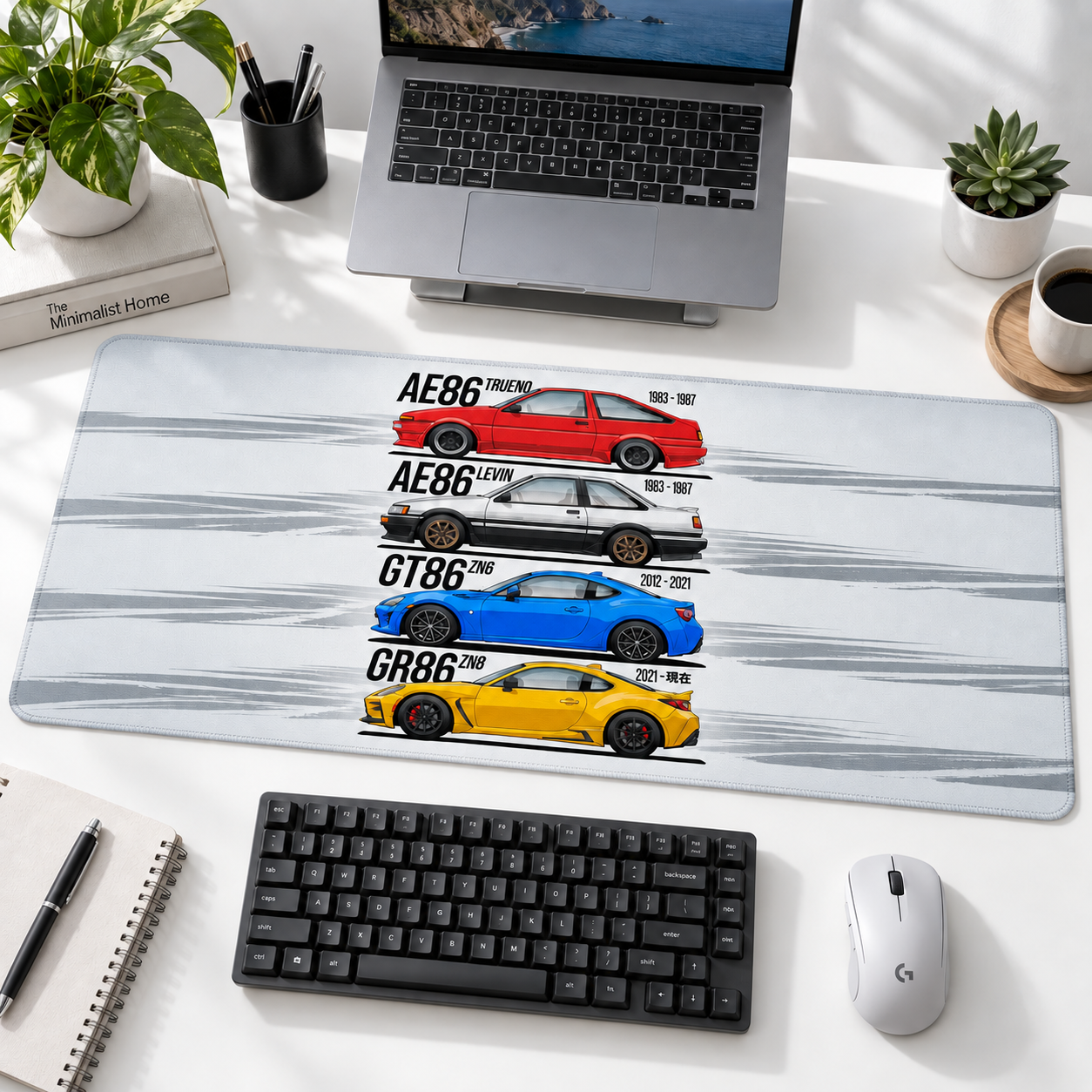 Toyota AE86 GT86 Nesilleri Mouse Pad - Y1228