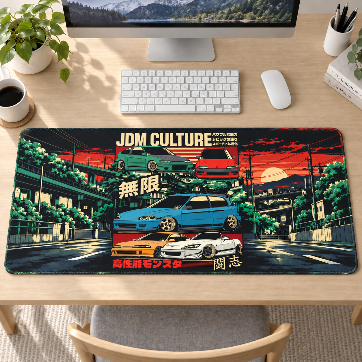 JDM Culture Renkli Sokak Afişi Mouse Pad - Y1235