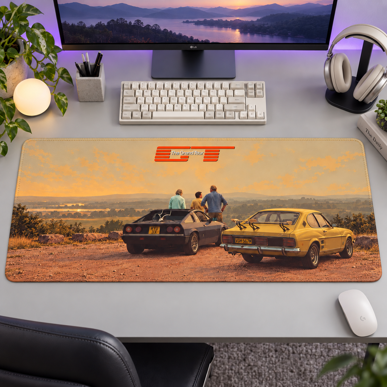 Klasik GT Gün Batımı Molası Mouse Pad - Y1244