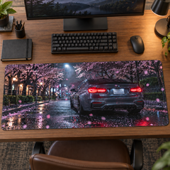 Sakura Yolunda Siyah Sedan Mouse Pad - Y1262
