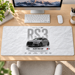 Audi RS3 Beyaz Teknik Afiş Mouse Pad - Y1265