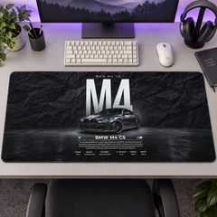 BMW M4 CS Koyu Doku Afişi Mouse Pad - Y1279