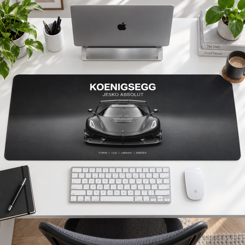 Koenigsegg Jesko Absolut Gri Stüdyo Mouse Pad - Y1288
