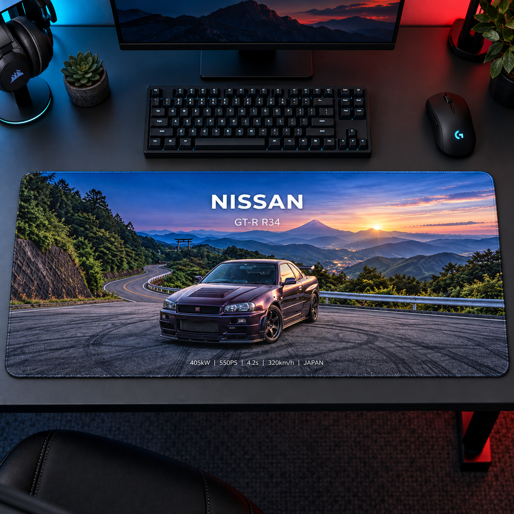 Nissan Skyline Dağ Yolu Mouse Pad - Y1296