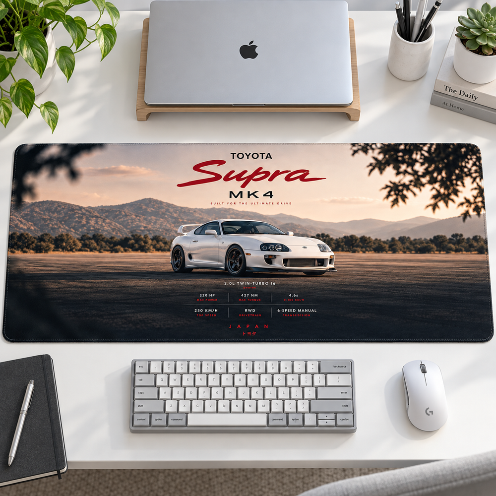 Toyota Supra MK4 Kır Manzarası Mouse Pad - Y1328