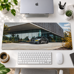 Modern Mimari ve Siyah Spor Otomobil Mouse Pad - Y1333
