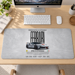 Ferrari SF90 XX Stradale Beyaz Afiş Mouse Pad - Y1355