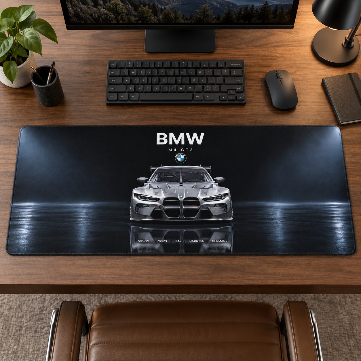 BMW Yarış Otomobili Stüdyo Mouse Pad - Y1357