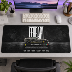 Ferrari 812 Superfast Siyah Afiş Mouse Pad - Y1359