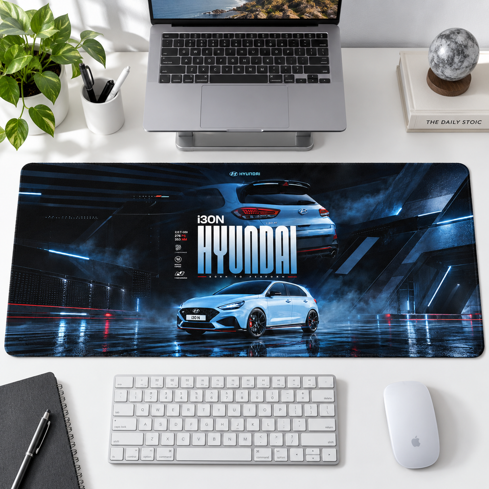Hyundai i30 N Gece Teknik Afiş Mouse Pad - Y1383