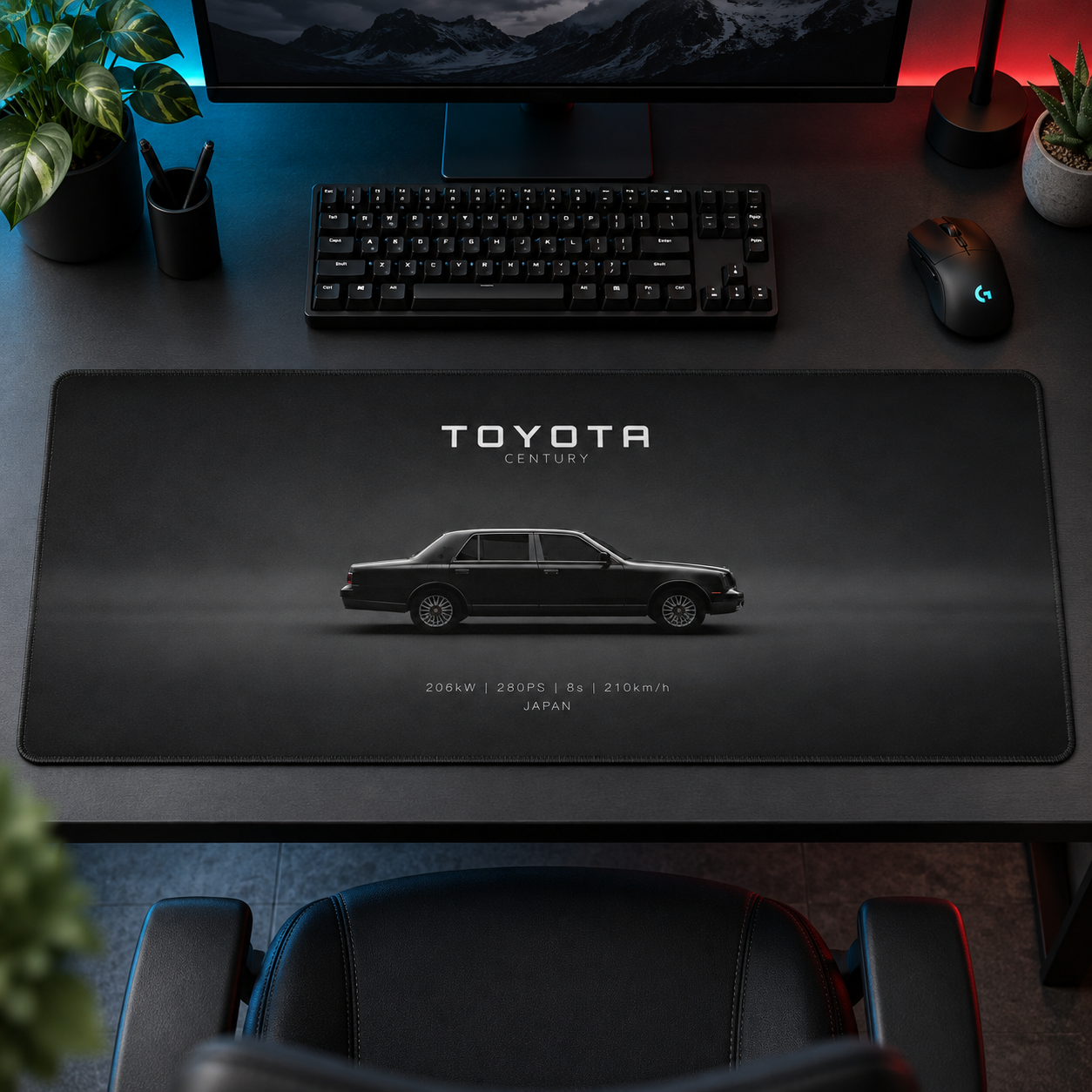 Toyota Klasik Minimal Profil Mouse Pad - Y1386
