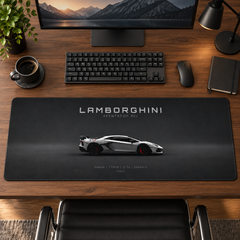Lamborghini Gri Minimal Profil Mouse Pad - Y1402