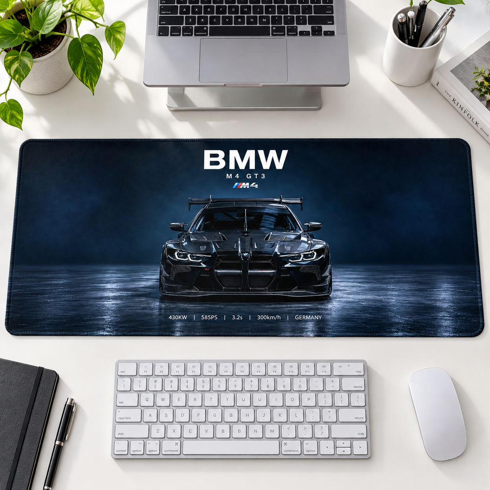 BMW Siyah Mavi Stüdyo Mouse Pad - Y1408