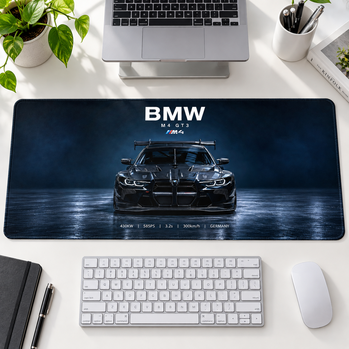 BMW Siyah Mavi Stüdyo Mouse Pad - Y1408