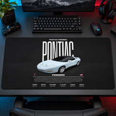 Pontiac Firebird Beyaz Teknik Afiş Mouse Pad - Y1411